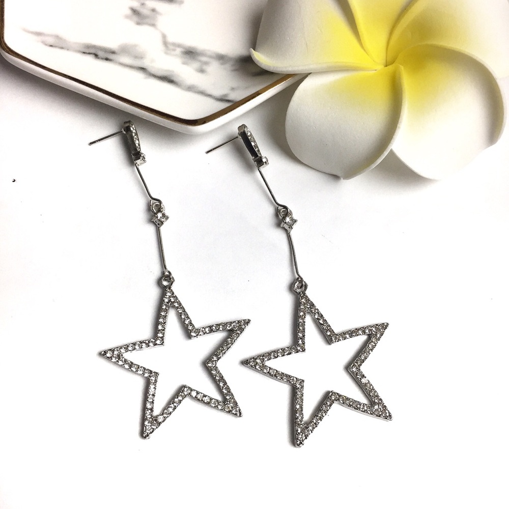 New! Bling Star ⭐️ Drop Earrings